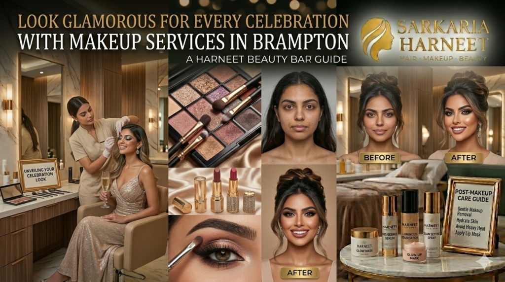 Look Glamorous for Every Celebration with Makeup Services in Brampton