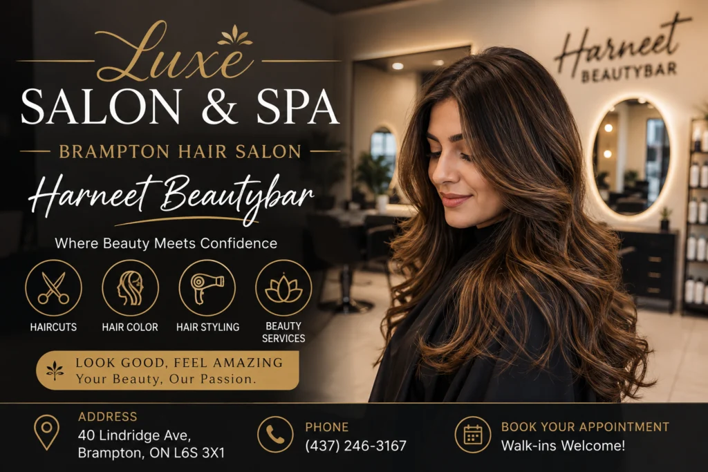 Luxe Salon & Spa | Brampton Hair Salon – Harneet Beautybar